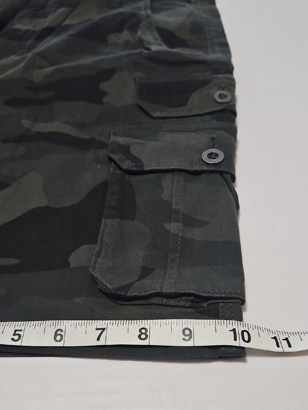 Iron Clothing Co Jungle  Green Camo Men's Stretch Cargo Shorts Size 32 - Picture 7 of 12